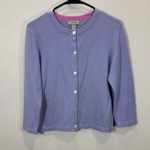 Geneva Light Purple‎ cashmere Women's Cardigan